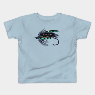 Believe You Can "Fly" Fly Fishing Kids T-Shirt